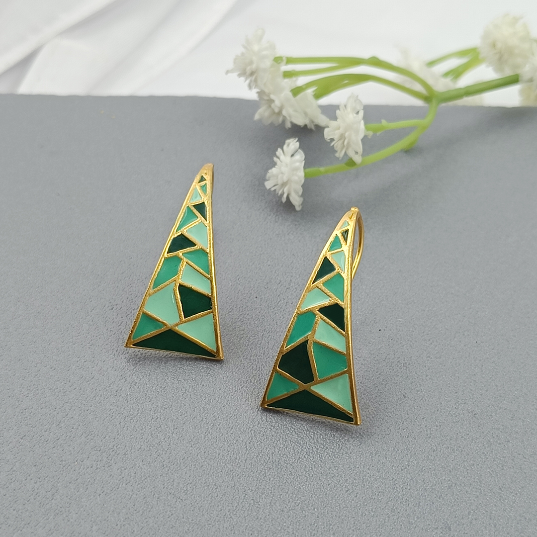 Adara Earrings Green