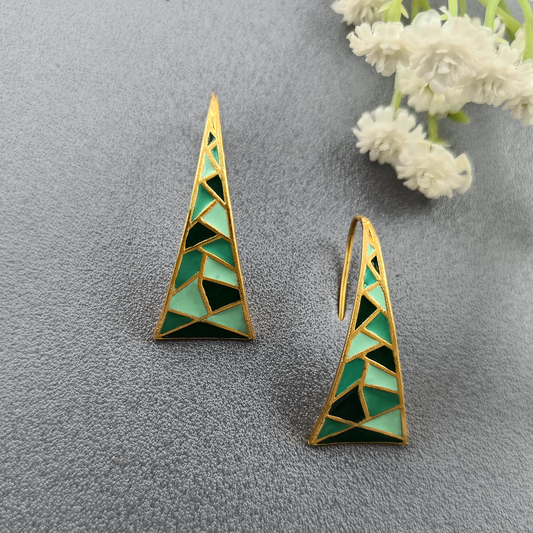 Adara Earrings Green