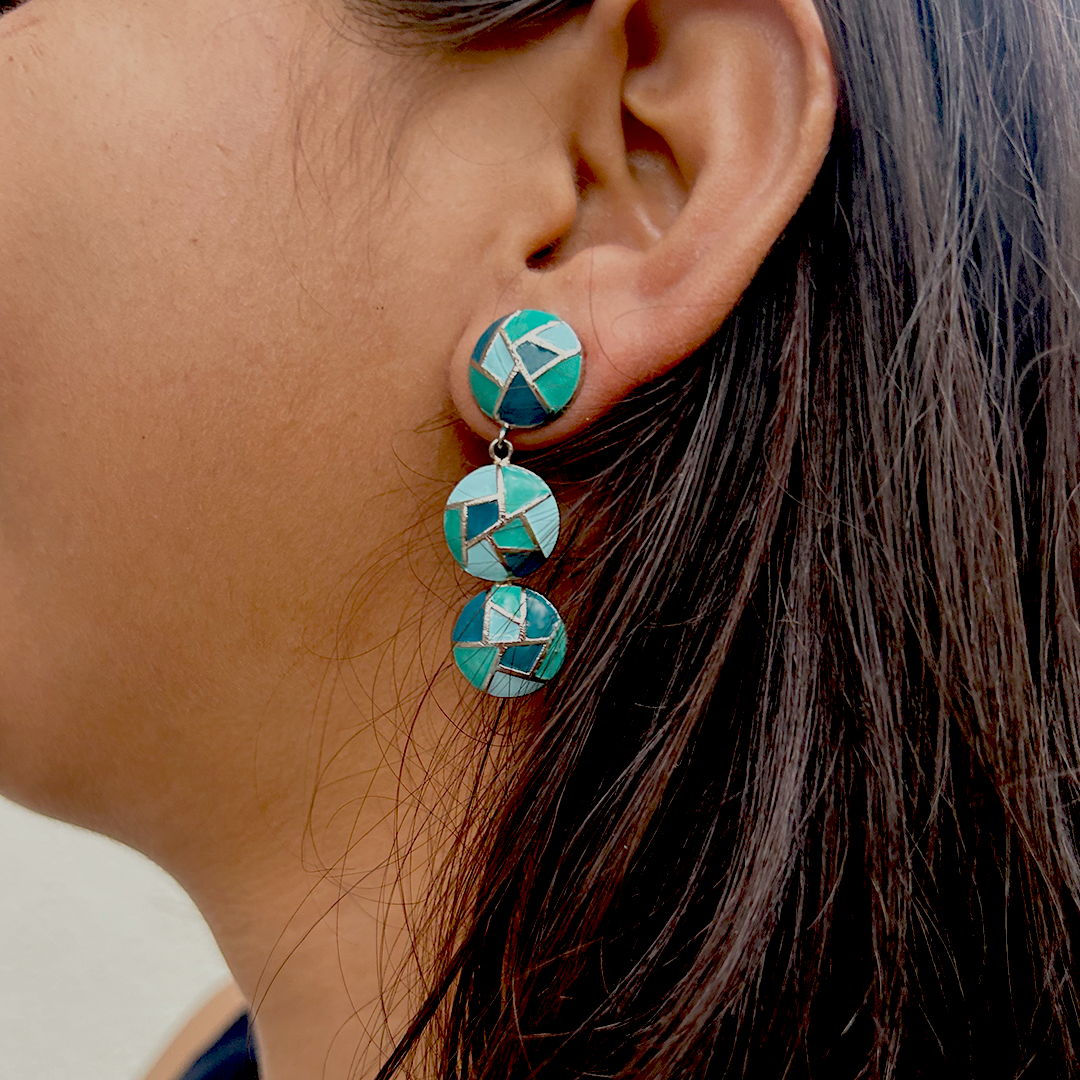 Clarice Earrings Blue