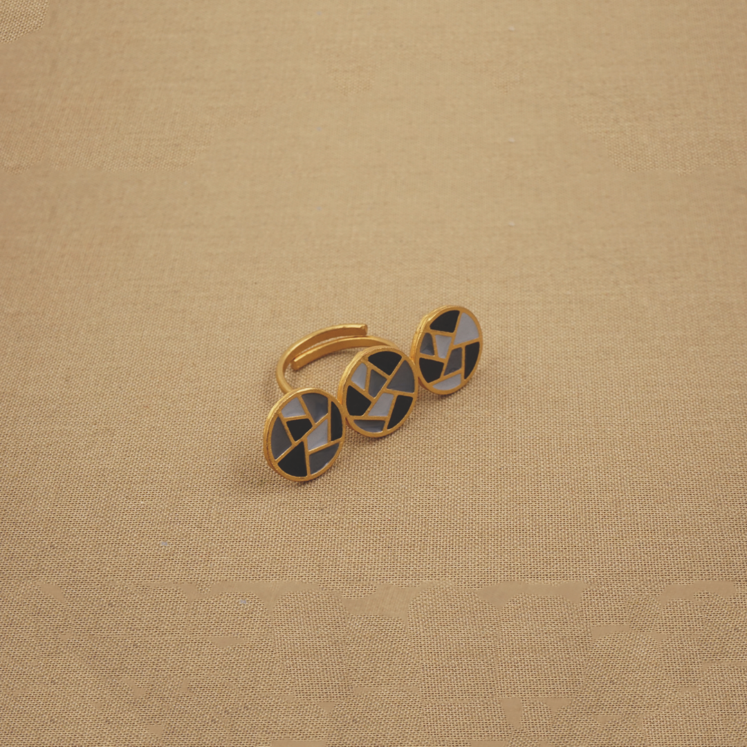 Creo Mosaic Ring - Black