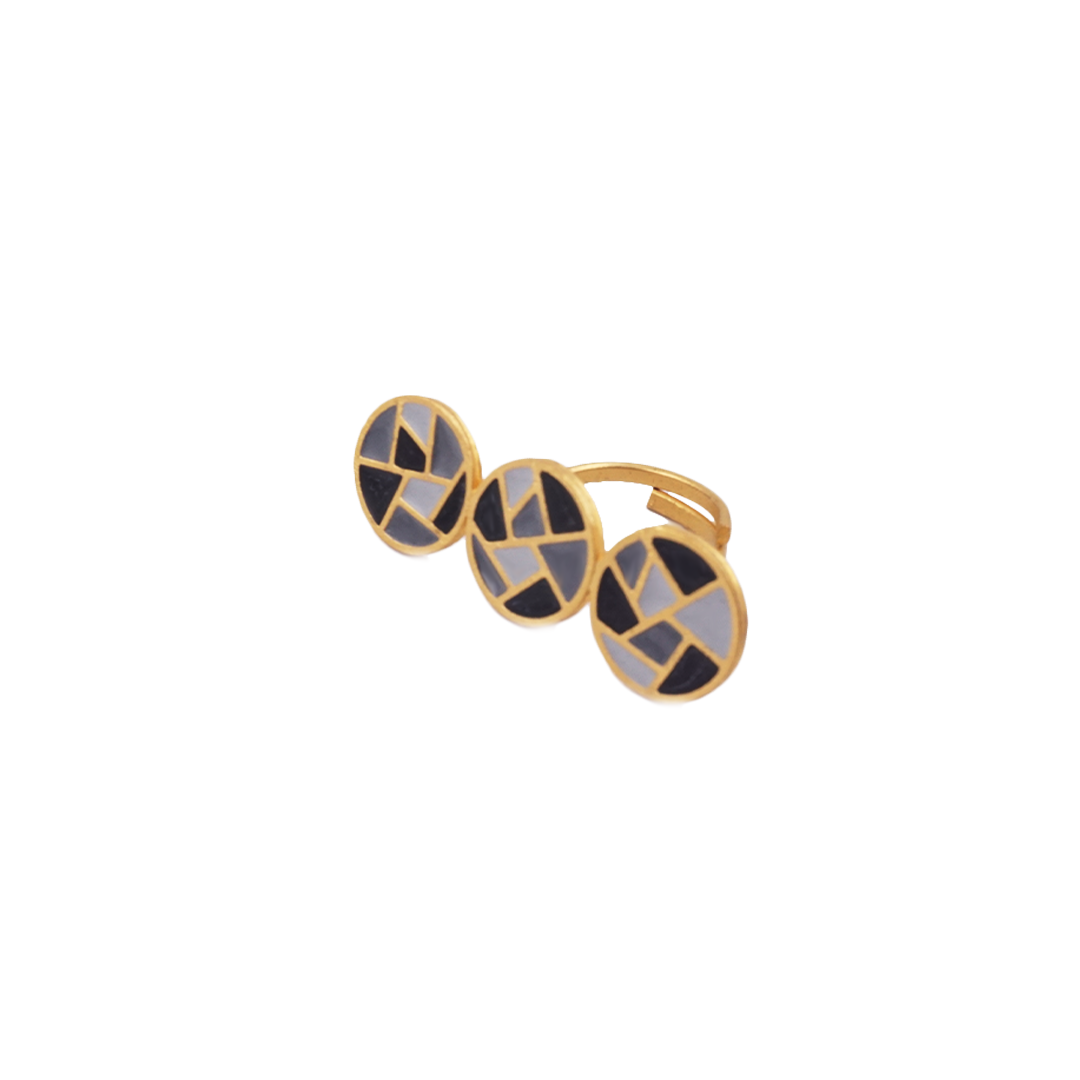 Creo Mosaic Ring - Black