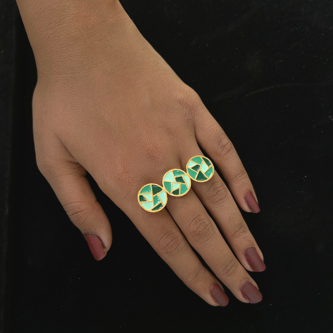 Creo Mosaic Ring - Green