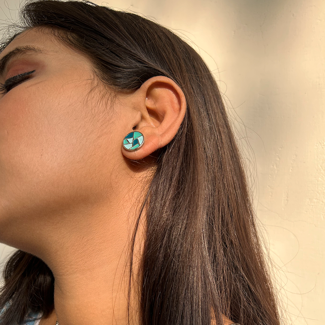 Eira Studs - Blue