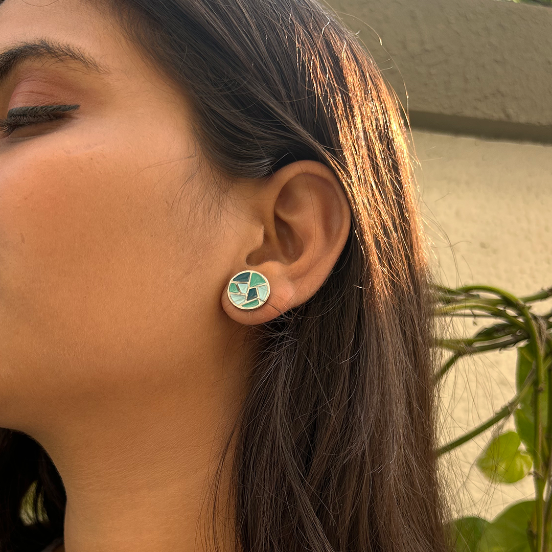 Eira Studs - Blue