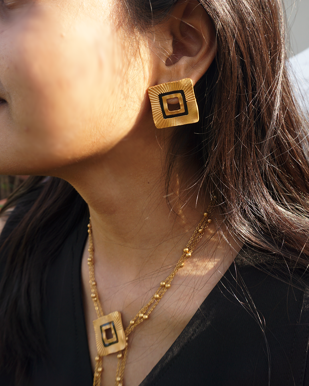 Square Rayz Studs
