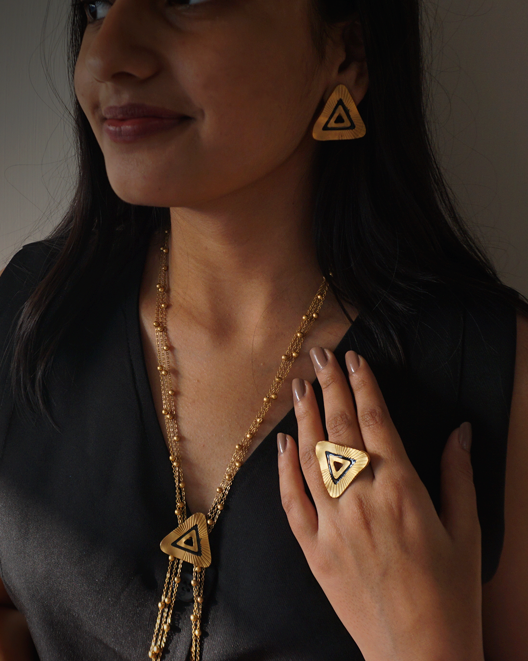 Triangle Rayz Studs