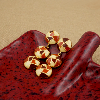 Clarice Earrings Red