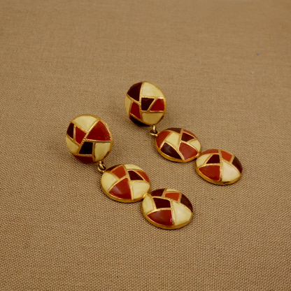 Clarice Earrings Red