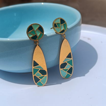 Diana Earrings Green