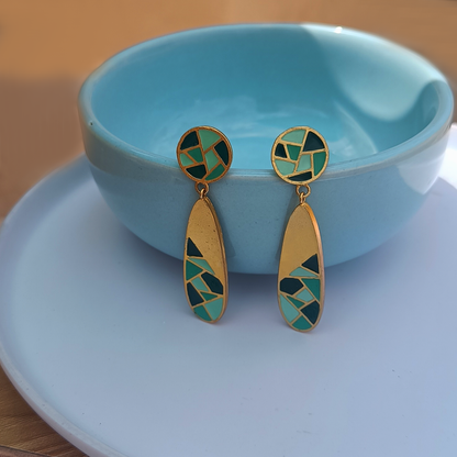 Diana Earrings Green