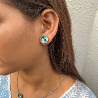Eira Studs - Blue