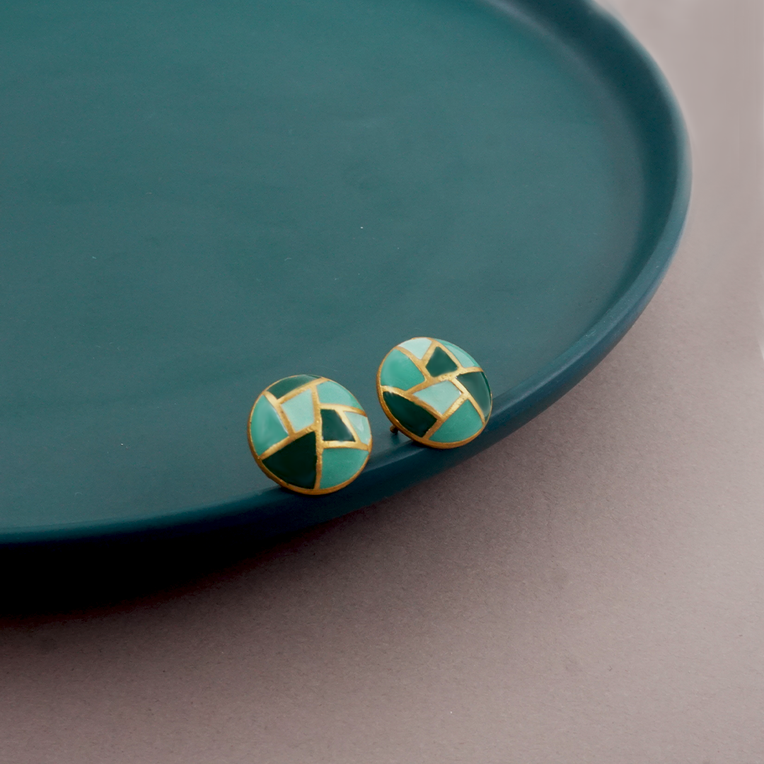 Sera Studs Green