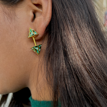 Tula Earrings Green