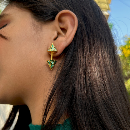 Tula Earrings Green