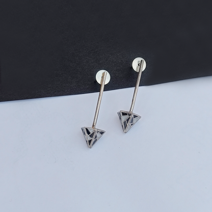 Tula Stick Earrings Grey